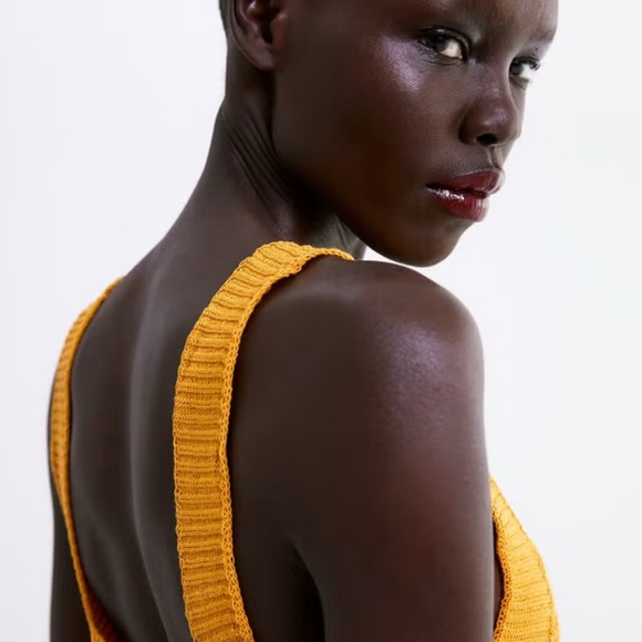 Yellow Knit Women's Top - Picture 2 of 5